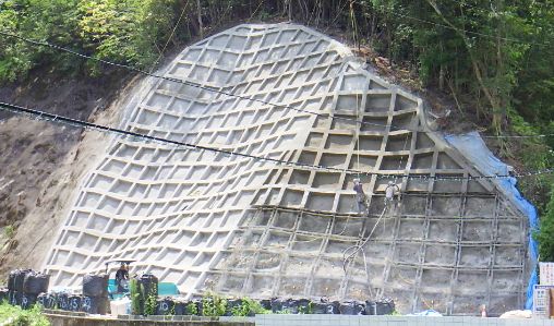 法枠工の画像